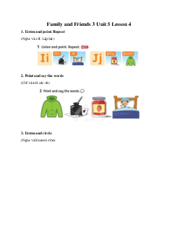 Family and Friends 3 Unit 5 Lesson 4 Do you like yogurt?