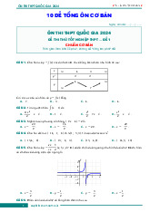 10 đề tổng ôn cơ bản thi tốt nghiệp THPT năm 2024 môn Toán