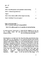 Bài dịch Anh-Việt về Vocational Training và Climate Change | Biên dịch 1 | Học viện Tài chính