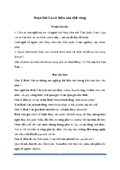 Soạn bài: Lá cờ thêu sáu chữ vàng Ngữ Văn 8 | Kết nối tri thức