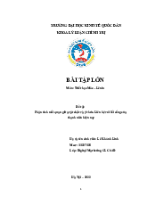 Phân tích mối quan giữa vật chất và ý thức - Triết học Mác Lenin| Đại học Kinh Tế Quốc Dân