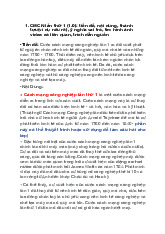 CMCN Lần Thứ 1: Tiền Đề, Nội Dung và Thành Tựu Cách Mạng Công Nghiệp