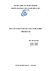 Báo cáo Cuối Kỳ Môn Kỹ Năng Nghề Nghiệp (KNNN) - 2022.Môn Kỹ năng nghề nghiệp | Đại học Trường Đại học Công nghệ thông tin, Đại học Quốc gia Thành phố Hồ Chí Minh.