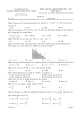 Đề giữa kì 1 Toán 10 năm 2024 – 2025 trường THPT Nguyễn Quốc Trinh – Hà Nội