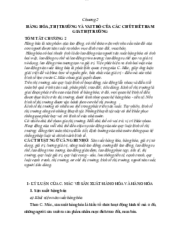 Hàng hóa, Thị trường và vai trò của các chủ thể tham gia | Đại học Sư Phạm Hà Nội