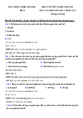 Đề thi thử tốt nghiệp THPT 2025 môn Giáo dục Kinh tế và Pháp luật bám sát đề minh họa - Đề 24