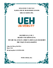 Tiểu luận - Ảnh hưởng của thuế đến thu nhập hộ gia đình môn Tài chính công | Đại học Kinh tế Thành phố Hồ Chí Minh