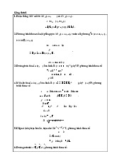 Tóm tắt công thức toán A2 | Môn toán cao cấp
