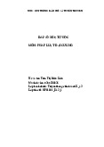 Bài tập tự học Pháp luật đại cương | Học viện Báo chí và Tuyên truyền