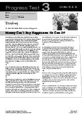 C2 Progress Test 3 - CLOSE UP C Reading & Grammar Exam Task Guide | Tiếng Anh | Đại học Kinh tế - Đại học Đà Nẵng