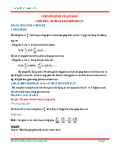 Chuyên đề số thập phân ôn thi học sinh giỏi Toán 6