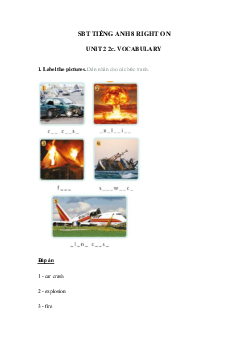 Sách bài tập Right on 8 unit 2 2c Vocabulary