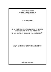 Mẫu đề cương luận án tiến sĩ khoa học cuối khóa