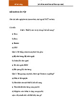 Câu hỏi trắc nghiệm tin học cơ bản- chứng chỉ CNTT cơ bản