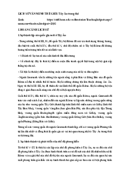 Bài giảng về Lịch sử văn minh thế giới: Tây Âu thời kỳ trung đại