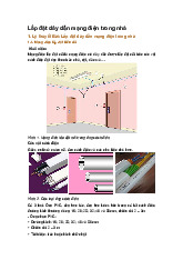 Lắp đặt dây dẫn mạng điện trong nhà