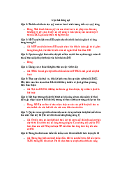 Bài tập tự luận và trắc nghiệm môn Thị Trường Chứng Khoán | Học viện Ngân hàng