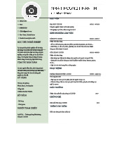 CV for Sales Position - Course Code: CV-123job.vn