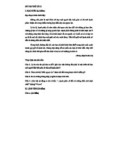 ĐỀ THI THỬ NGƯỜI LÁI ĐÒ SÔNG ĐÀ - PHẦN ĐỌC HIỂU VÀ LÀM VĂN