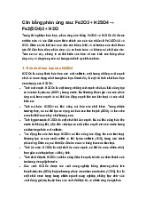 Cân bằng phản ứng sau: Fe2O3 + H2SO4 → Fe2(SO4)3 + H2O