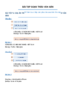 Tài liệu về soạn thảo văn bản của môn Tin học đại cương | Đại học Thăng Long
