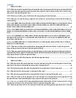 Đề cương ôn tập môn Luật cạnh tranh có bài tập và lời giải