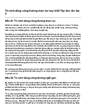 Tả cảnh dòng sông Hương chọn lọc hay nhất Tập làm văn lớp 5