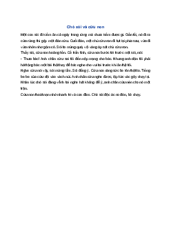 Kể chuyện Chó sói và cừu non | Tiếng việt 1 Kết nối tri thức