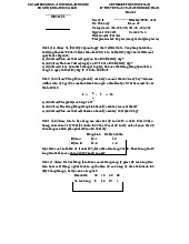 Đề thi kết thúc học phần lý thuyết môn Xác suất thống kê| Trường Đại học Ngoại Thương