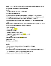 Bài tập chương 4 môn Kế toán quản trị | Học viện Công Nghệ Bưu Chính Viễn Thông