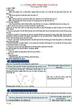 Giáo Án Giải Tích 12 Theo Công Văn 5512 Học Kì 1 Rất Hay