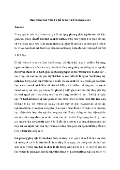 Viết báo cáo nghiên cứu về một vấn đề tự nhiên hoặc xã hội | Soạn văn 11 Chân trời sáng tạo