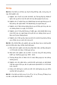 Bài tập tổng hợp cuối kì môn Xác suất thống kê | Đại học Kinh tế Quốc dân