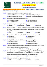 Đề thi hóa học - khóa luyện thi-Cụm bác ninh.