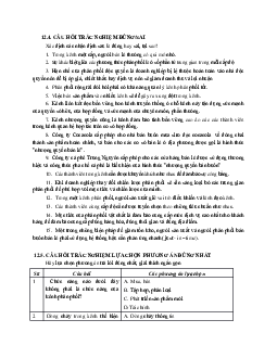 Bài tập chương 12 môn Quản trị kênh phân phối