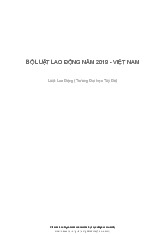 Luật lao động (năm 2019) | Đại học Tây Đô