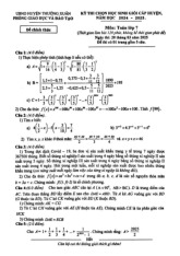 Đề chọn HSG huyện Toán 7 năm 2024 – 2025 phòng GD&ĐT Thường Xuân – Thanh Hóa