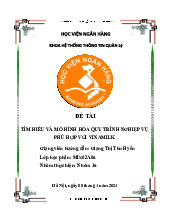 Báo cáo Tìm hiểu và mô hình hóa quy trình nghiệp vụ phù hợp với Vinamilk môn Hệ thống thông tin quản lý | Học viện Ngân hàng