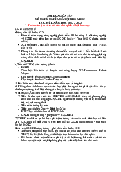 Đề cương môn Chủ nghĩa xã hội khoa học | Đại Học Hà Nội