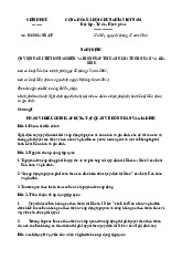 Nghị định quy định chi tiết một số điều và biện pháp thi hành luật hôn nhân và gia đình