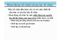 Chương 6: Thiết kế tổ chức - Môn quản trị học - Đại Học Kinh Tế - Đại học Đà Nẵng