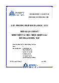 Tiểu luận cuối kỳ: Sinh viên và cách lập kế hoạch thi cuối kỳ  - Tài liệu tham khảo | Đại học Hoa Sen