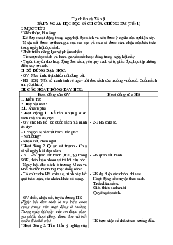 Giáo án Tự nhiên và xã hội 2 sách Kết nối tri thức với cuộc sống (Cả năm) | Tuần 7 và 8