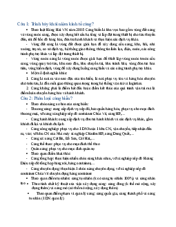 Đề cương Kinh tế cảng