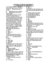 Câu hỏi lượng giá về Sức Khỏe và Môi Trường | Đại học Nguyễn Tất Thành