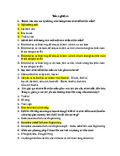 Trắc nghiệm Công nghệ phần mềm | Đại học Kinh tế kỹ thuật công nghiệp