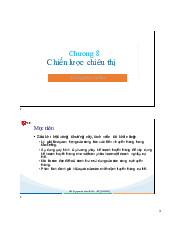 Tài liệu chương 8: Chiến lược chiêu thị - Quản trị Kinh doanh | Đại học Văn Lang