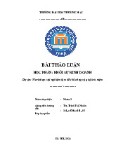 Thảo luận về Workshop Trải Nghiệm Đồ Thủ Công | Bài thảo luận khởi sự kinh doanh