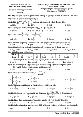 Đề KSCL học sinh giỏi Toán 11 năm 2023 – 2024 trường THPT Triệu Sơn 4 – Thanh Hóa
