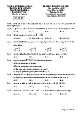 Đề giữa kì 2 Toán 10 năm 2024 – 2025 trường chuyên Nguyễn Đình Chiểu – Đồng Tháp có đáp án